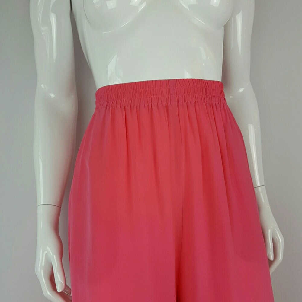 HELD Vintage Pink Silk Crepe Pants - Picture 4 of 9